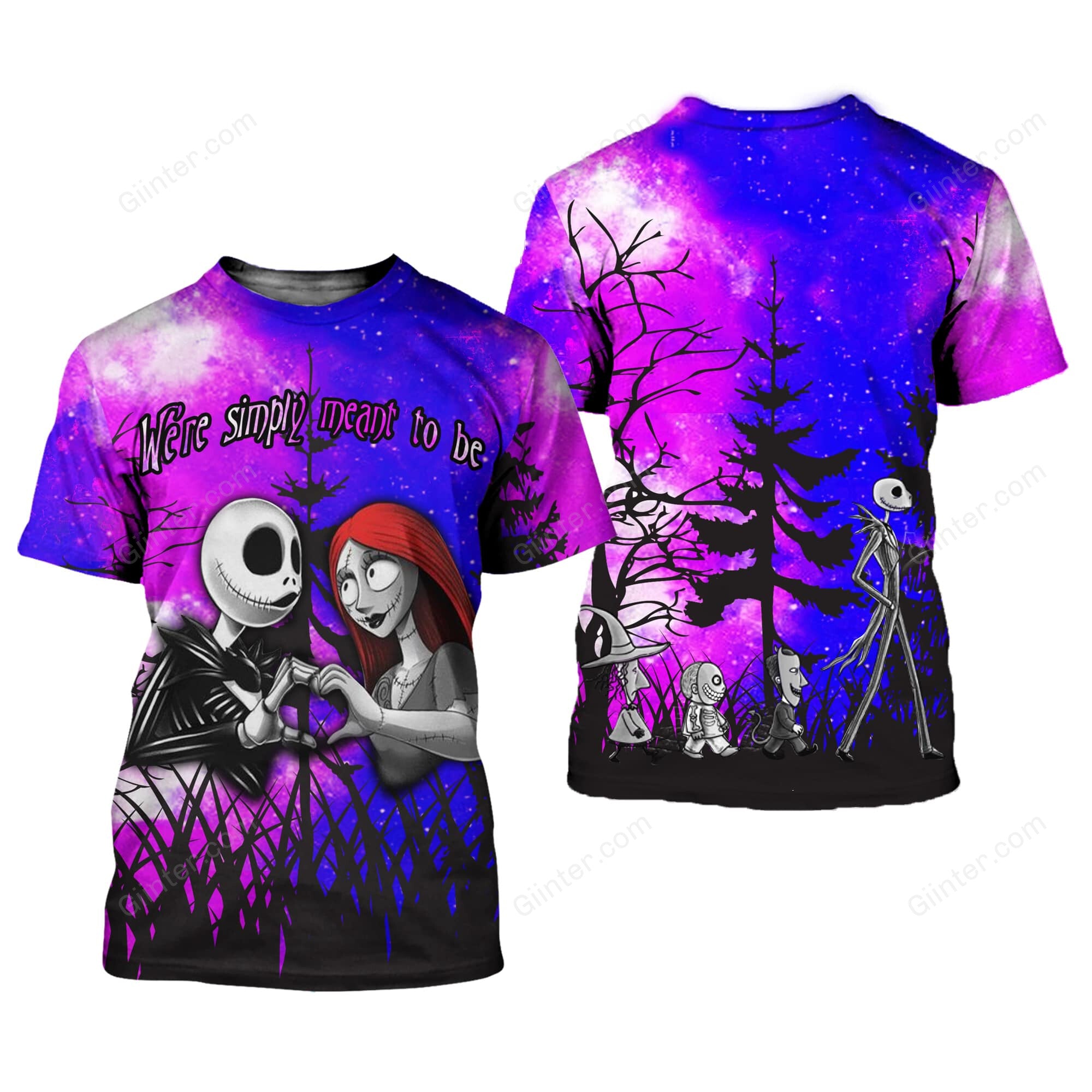 Jack Skellington & Sally 3D Shirts GINNBC76361