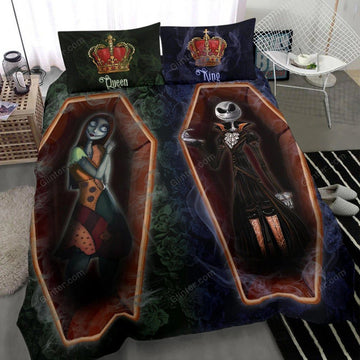 Jack Skellington & Sally - King & Queen Quilt Bedding Set