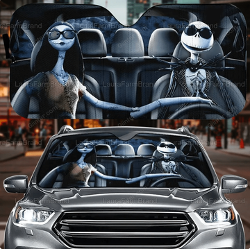 Jack Skellington & Sally Auto Sun Shade GINNBC96528