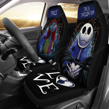 Jack Skellington & Sally Car Seat Cover - LOVE