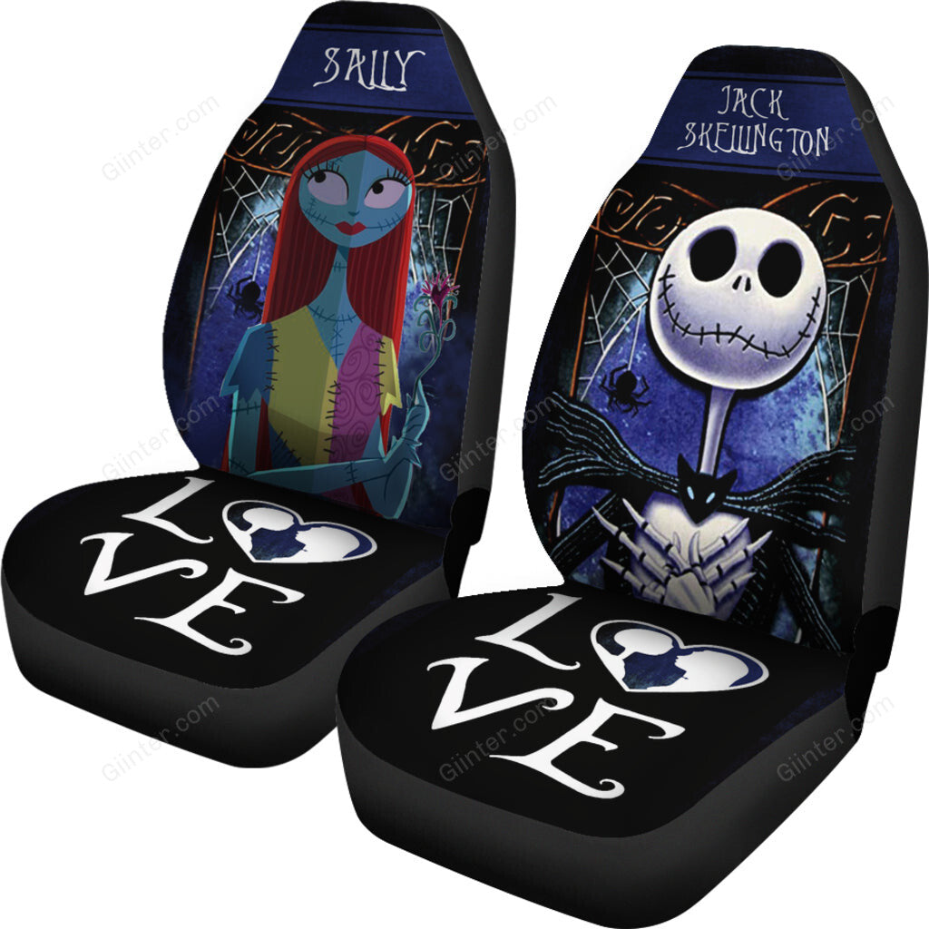 Jack Skellington & Sally Car Seat Cover - LOVE