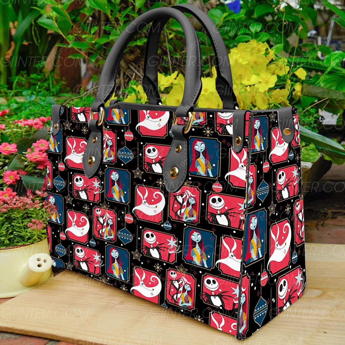 jack skellington leather bag