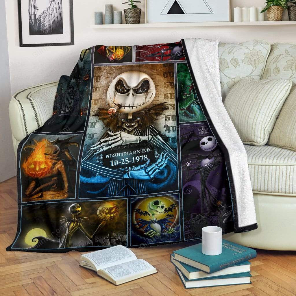 Jack Skellington & Sally Premium Blanket