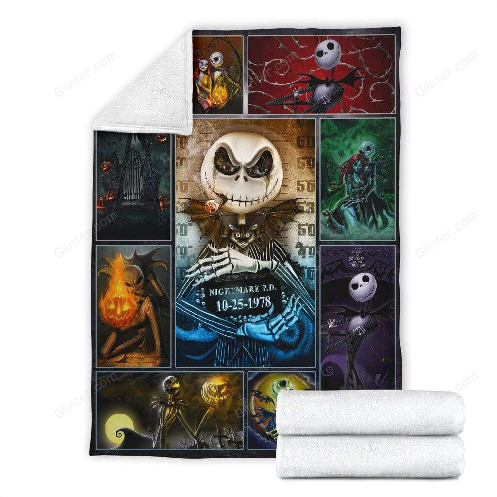 Jack Skellington & Sally Premium Blanket