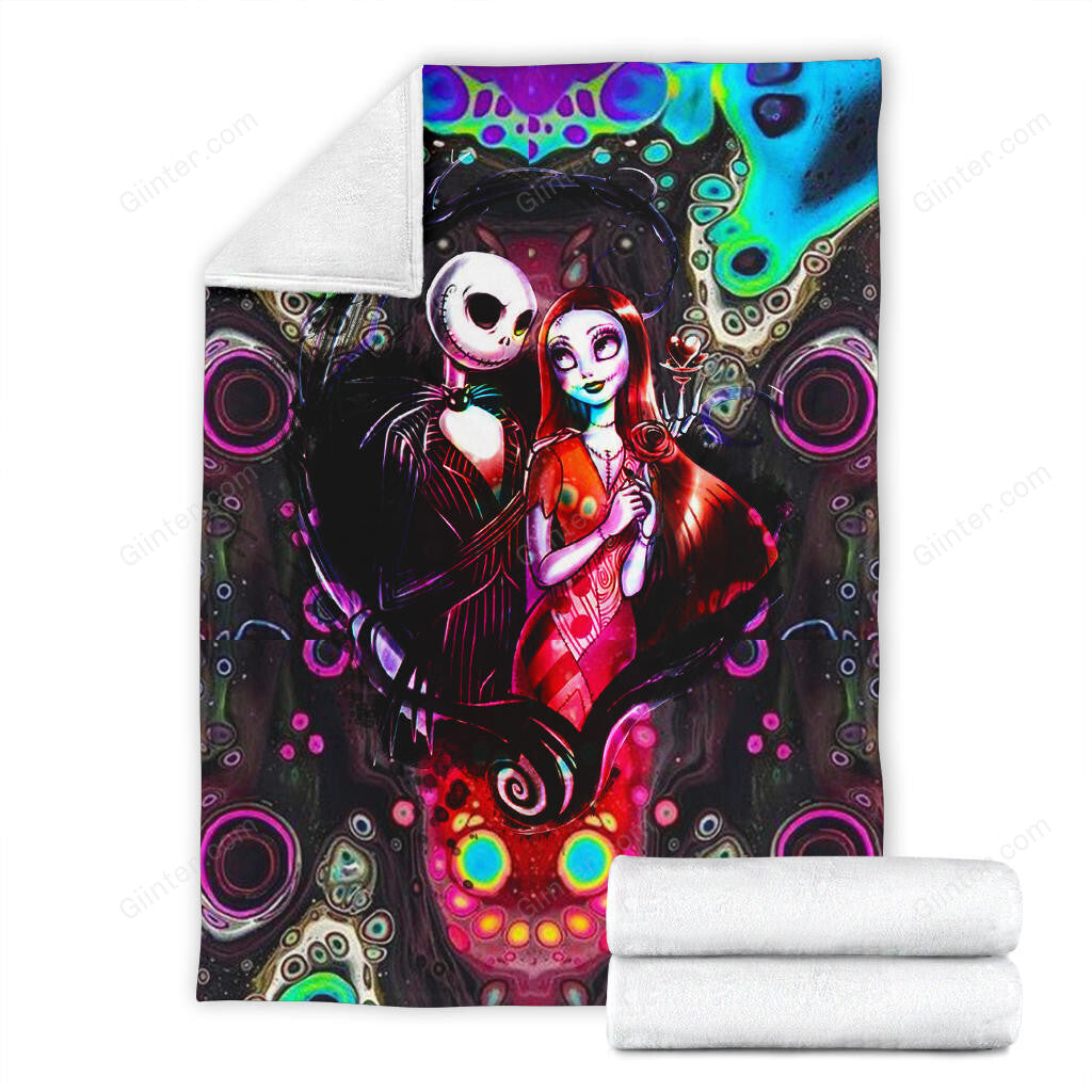 Jack Skellington & Sally Premium Blanket 74