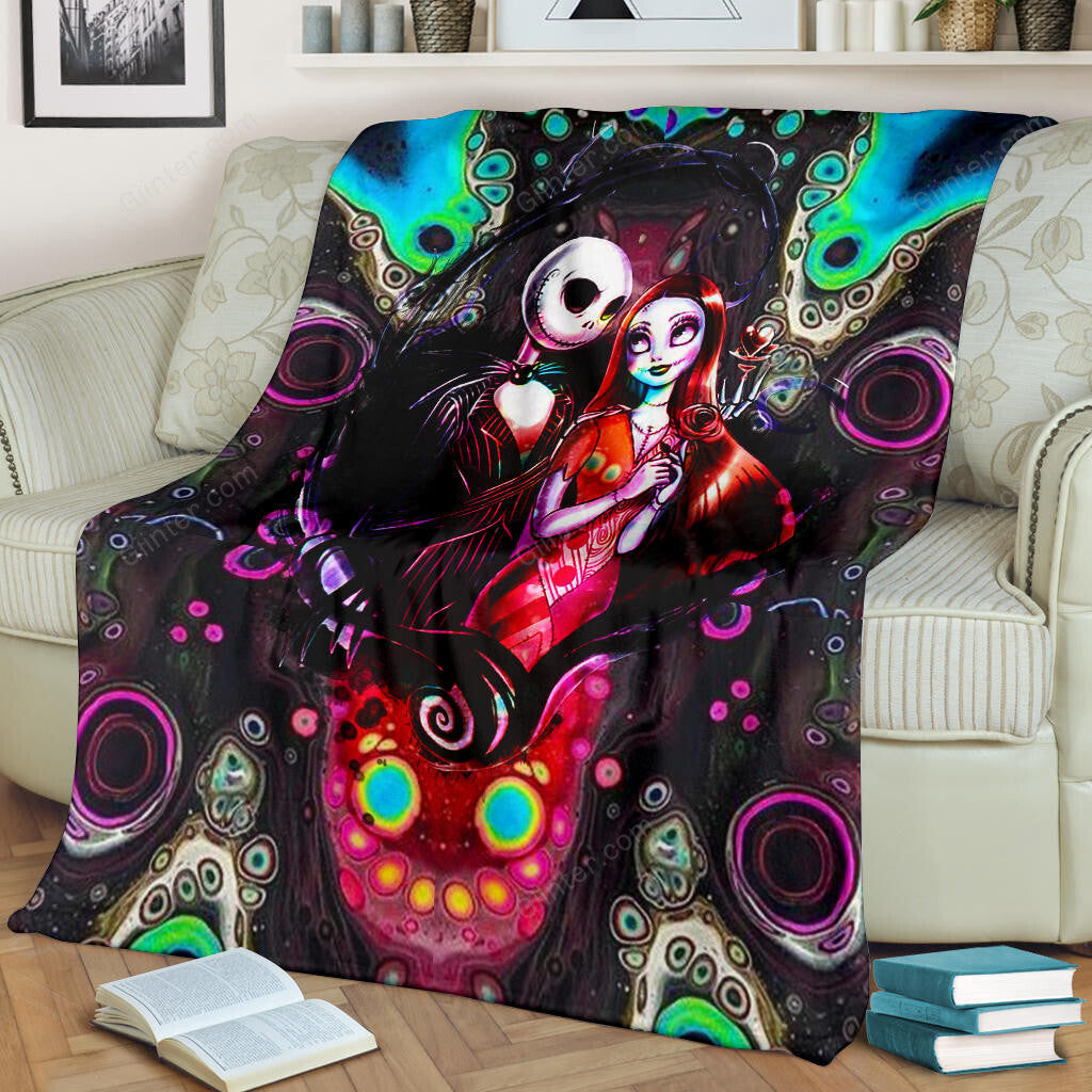 Jack Skellington & Sally Premium Blanket 74