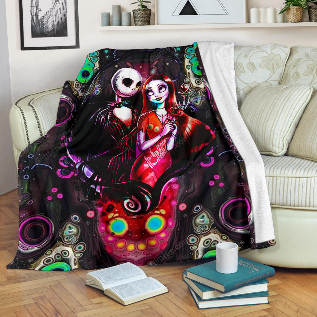 Jack Skellington & Sally Premium Blanket 74