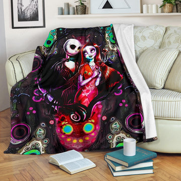 Jack Skellington & Sally Premium Blanket 74