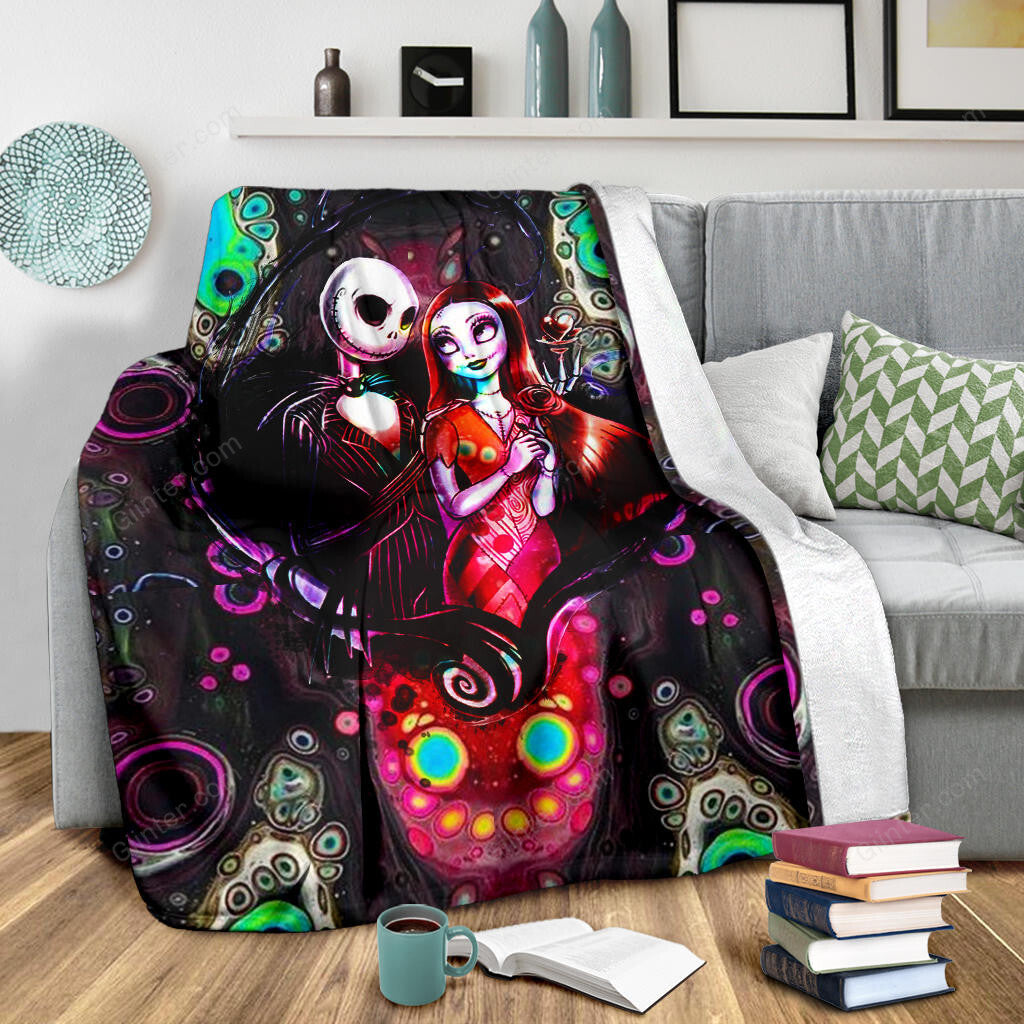 Jack Skellington & Sally Premium Blanket 74