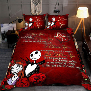 Jack Skellington & Sally Quilt Bedding Set 580