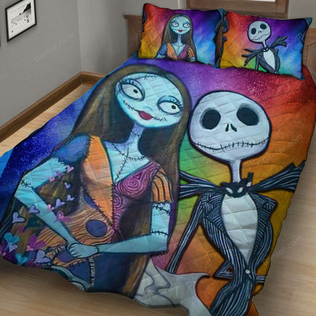 Jack Skellington & Sally Quilt Bedding Set 584