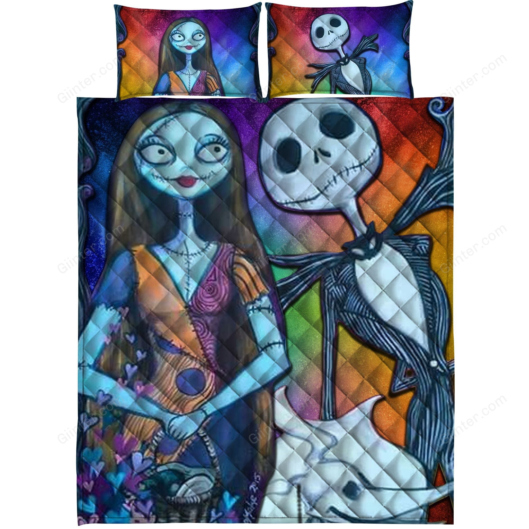 Jack Skellington & Sally Quilt Bedding Set 584