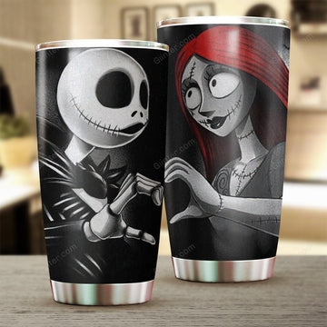 Jack Skellington & Sally Stainless Steel Tumbler