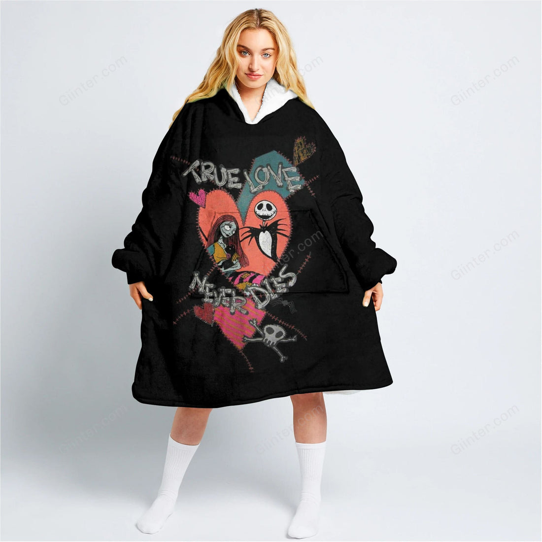 jack skellington fleece hoodie