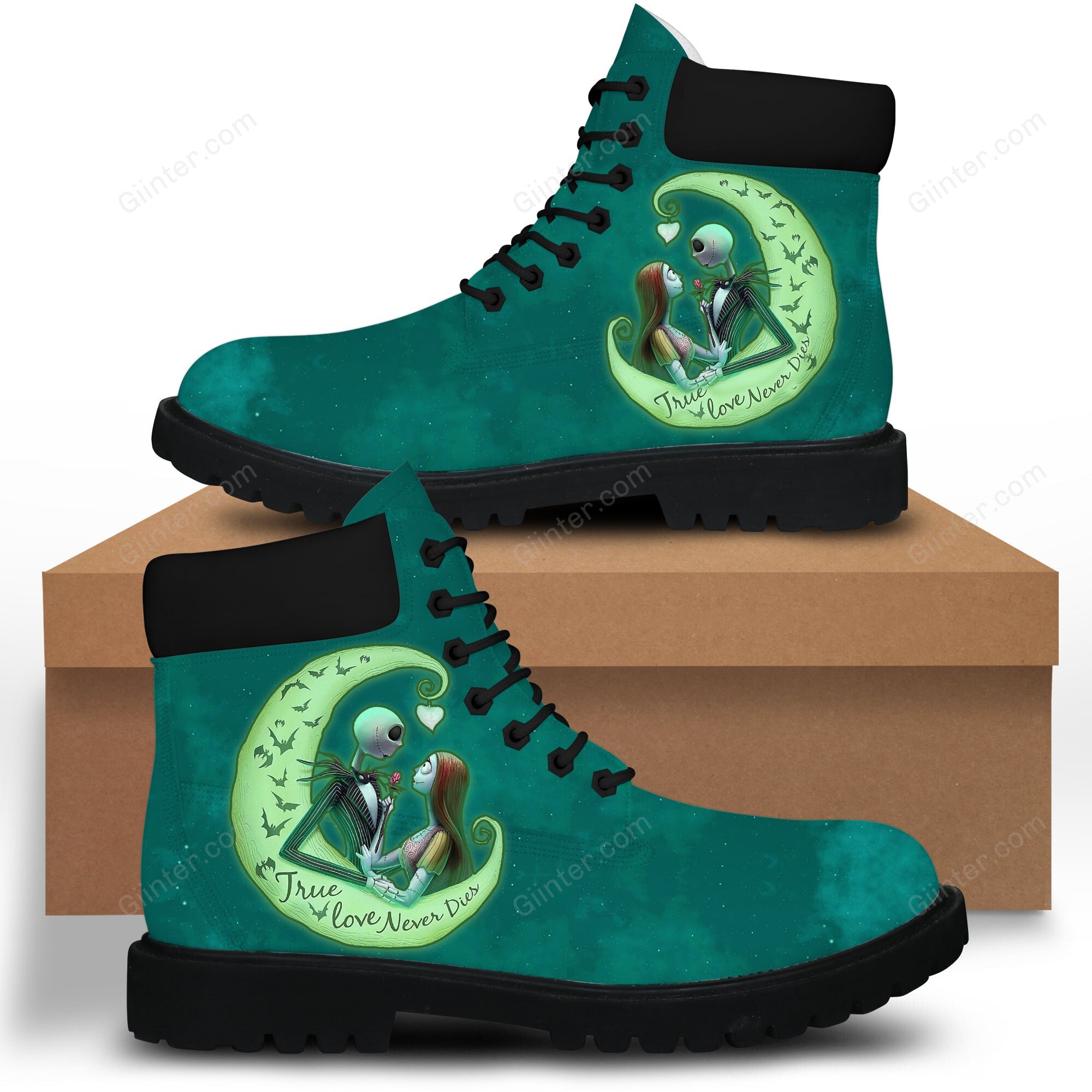 Jack Skellington & Sally True Love Never Dies Boots GINNBC74328