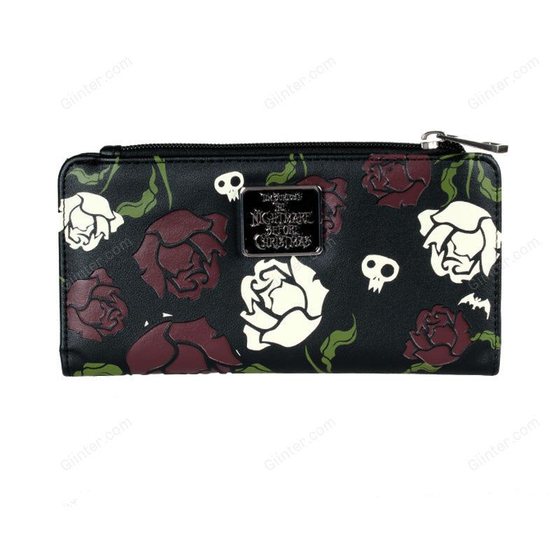 Jack Skellington & Sally Women Long Zipper Purses Design Clutch Forever Young Wallet Female Card Holder 5544
