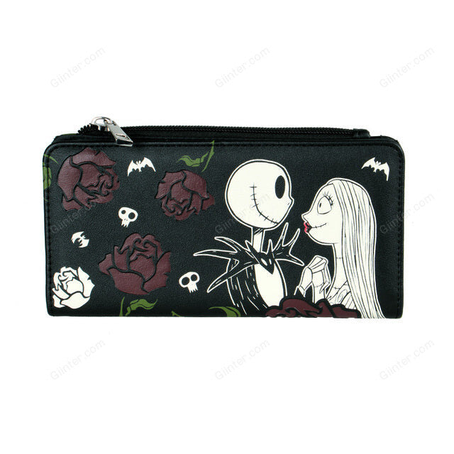Jack Skellington & Sally Women Long Zipper Purses Design Clutch Forever Young Wallet Female Card Holder 5544