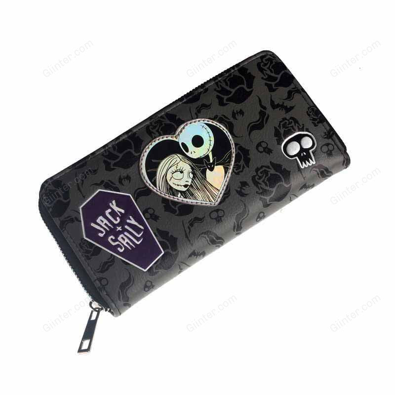 Jack Skellington & Sally Women Wallet Large Capacity Wallets Female Purse Lady Purses Card Holder 5066