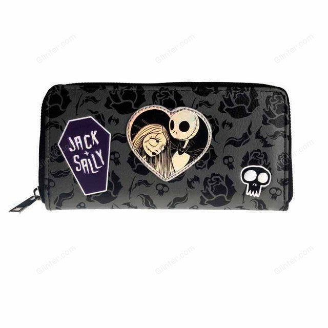 Jack Skellington & Sally Women Wallet Large Capacity Wallets Female Purse Lady Purses Card Holder 5066