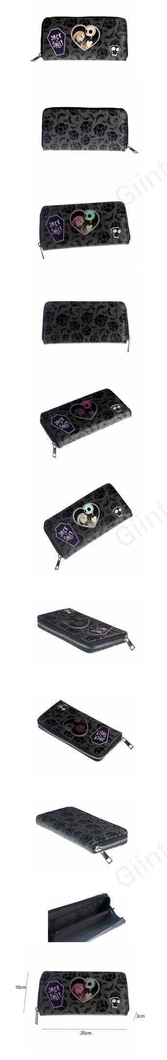 Jack Skellington & Sally Women Wallet Large Capacity Wallets Female Purse Lady Purses Card Holder 5066