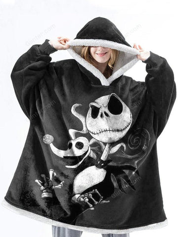 jack skellington blanket hoodie