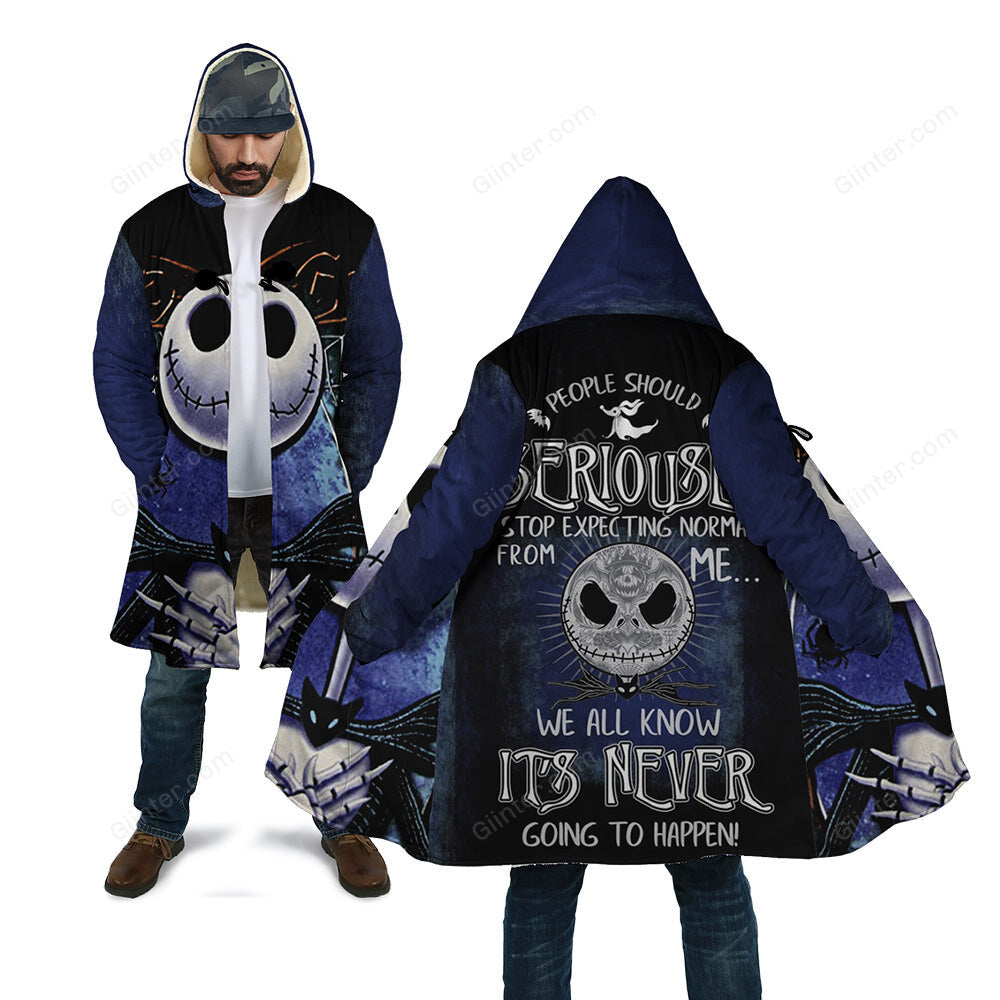 Jack Skellington 3D All Over Printed Shirts For Men And Women - "People Should Seriously, Stop Expecting Normal From Me, We All Know It's Never Going To Happen!