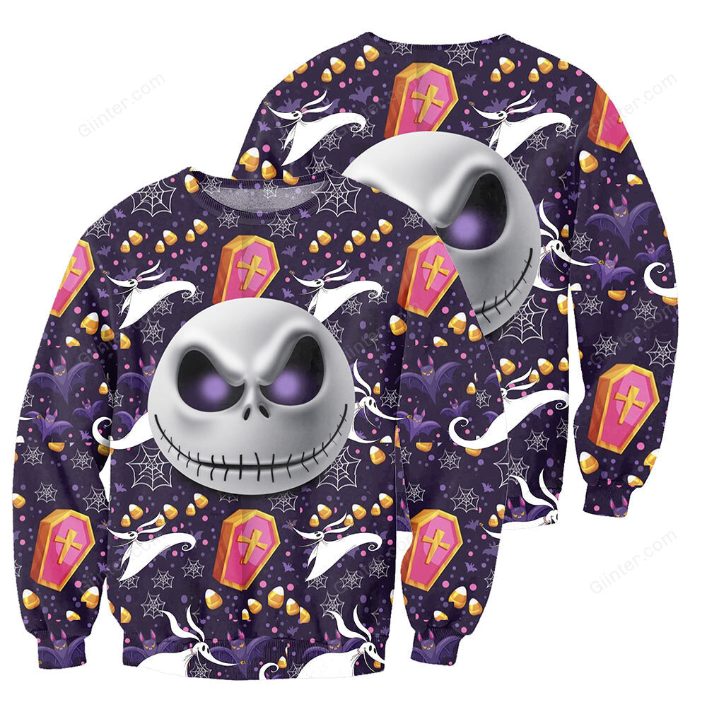Jack Skellington 3D All Over Printed Shirts For Men And Women 01