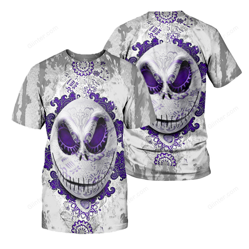 Jack Skellington 3D All Over Printed Shirts For Men And Women 03