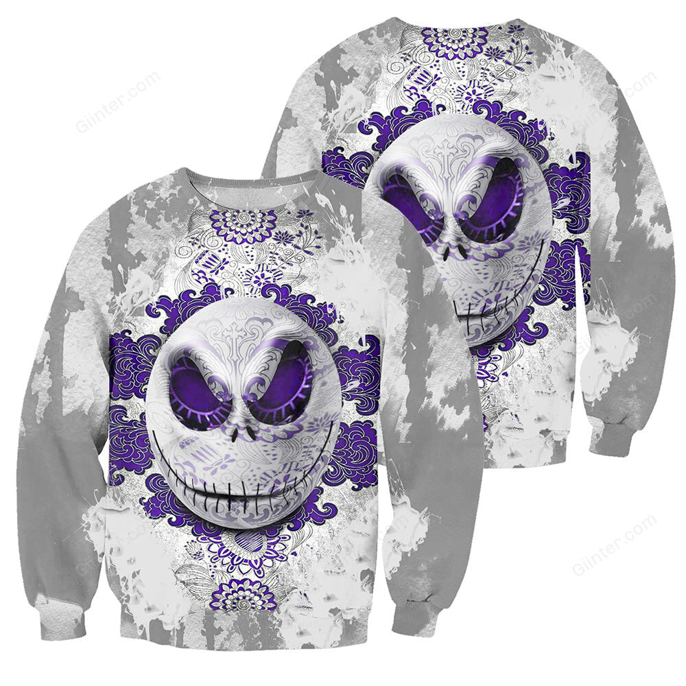 Jack Skellington 3D All Over Printed Shirts For Men And Women 03