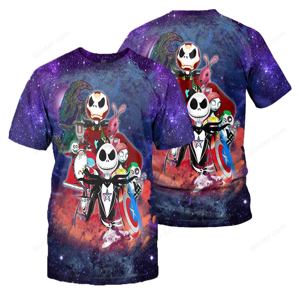 Jack Skellington 3D All Over Printed Shirts For Men And Women 06