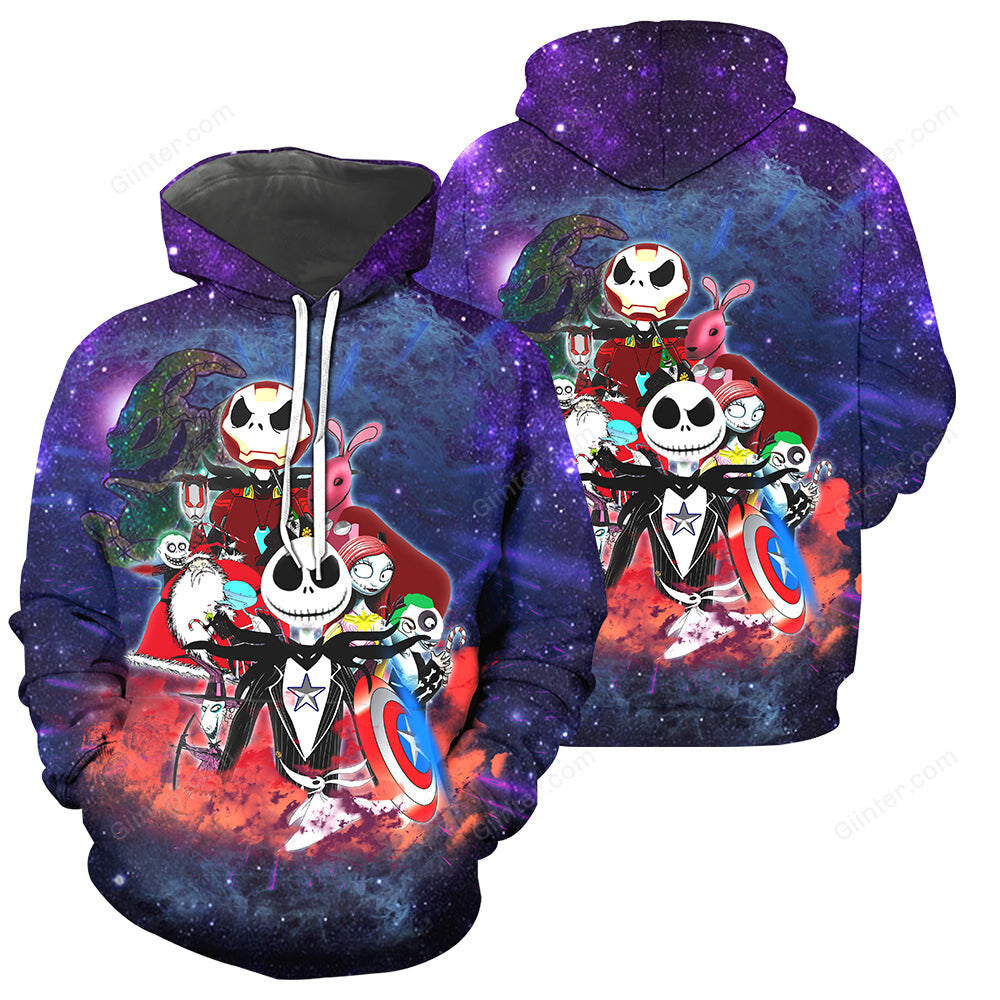 Jack Skellington 3D All Over Printed Shirts For Men And Women 06
