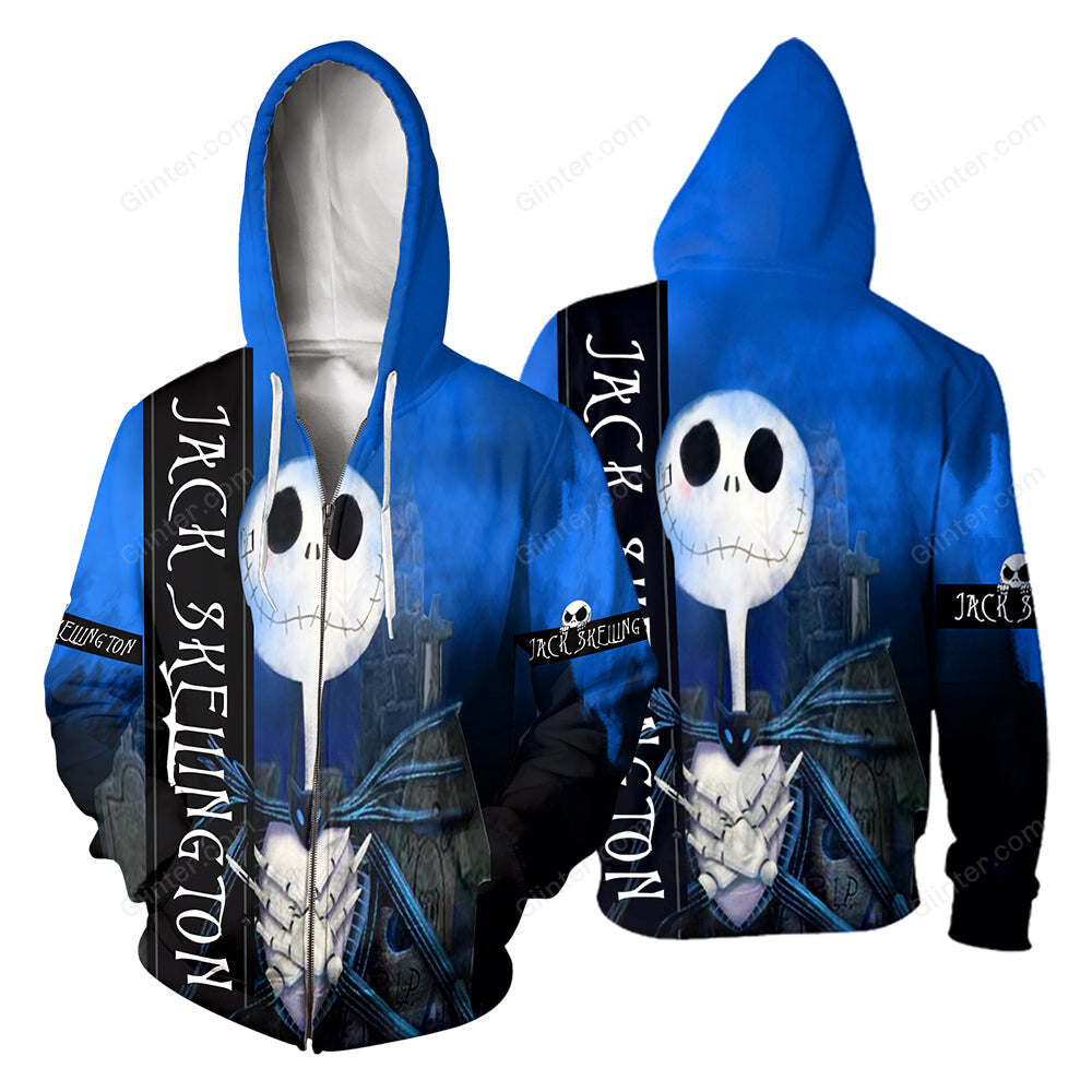 Jack Skellington 3D All Over Printed Shirts For Men And Women 10