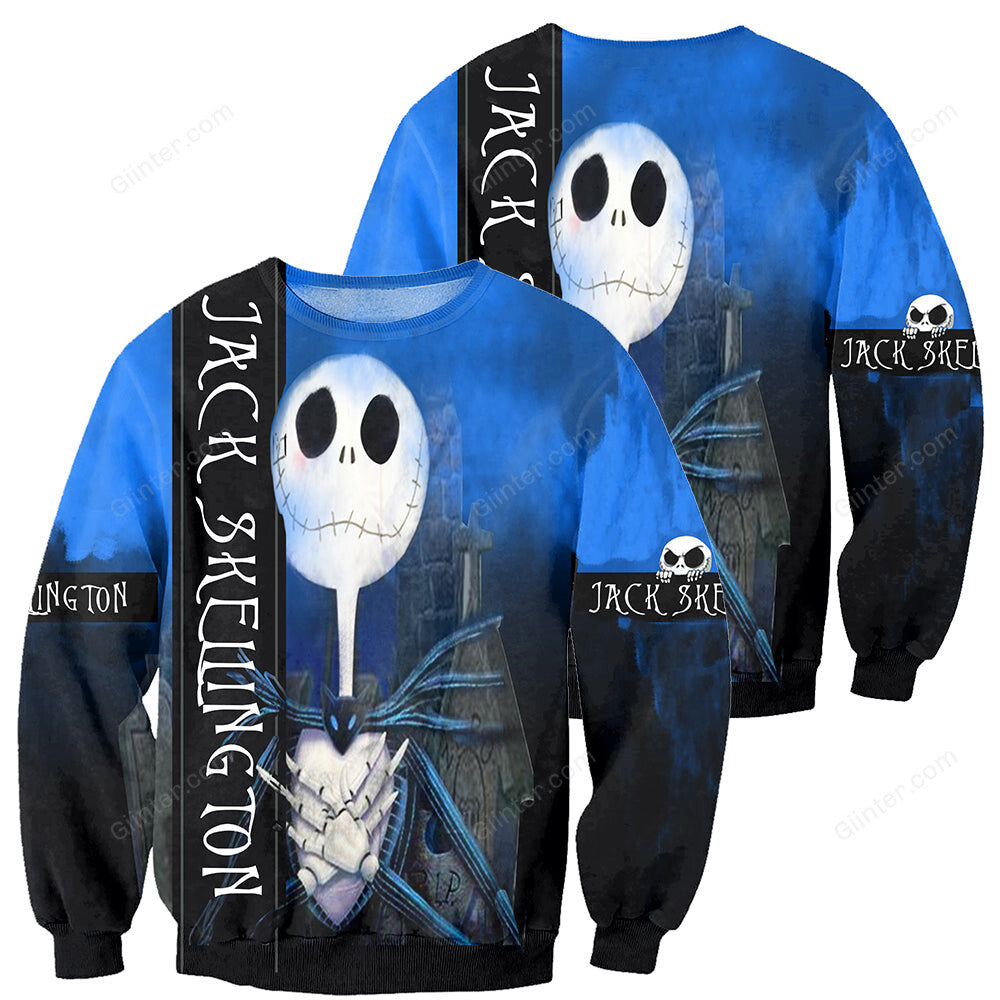Jack Skellington 3D All Over Printed Shirts For Men And Women 10