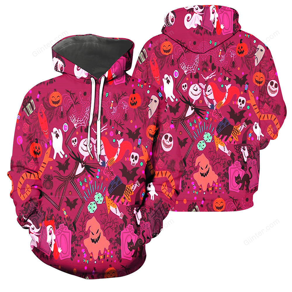 Jack Skellington 3D All Over Printed Shirts For Men And Women 11