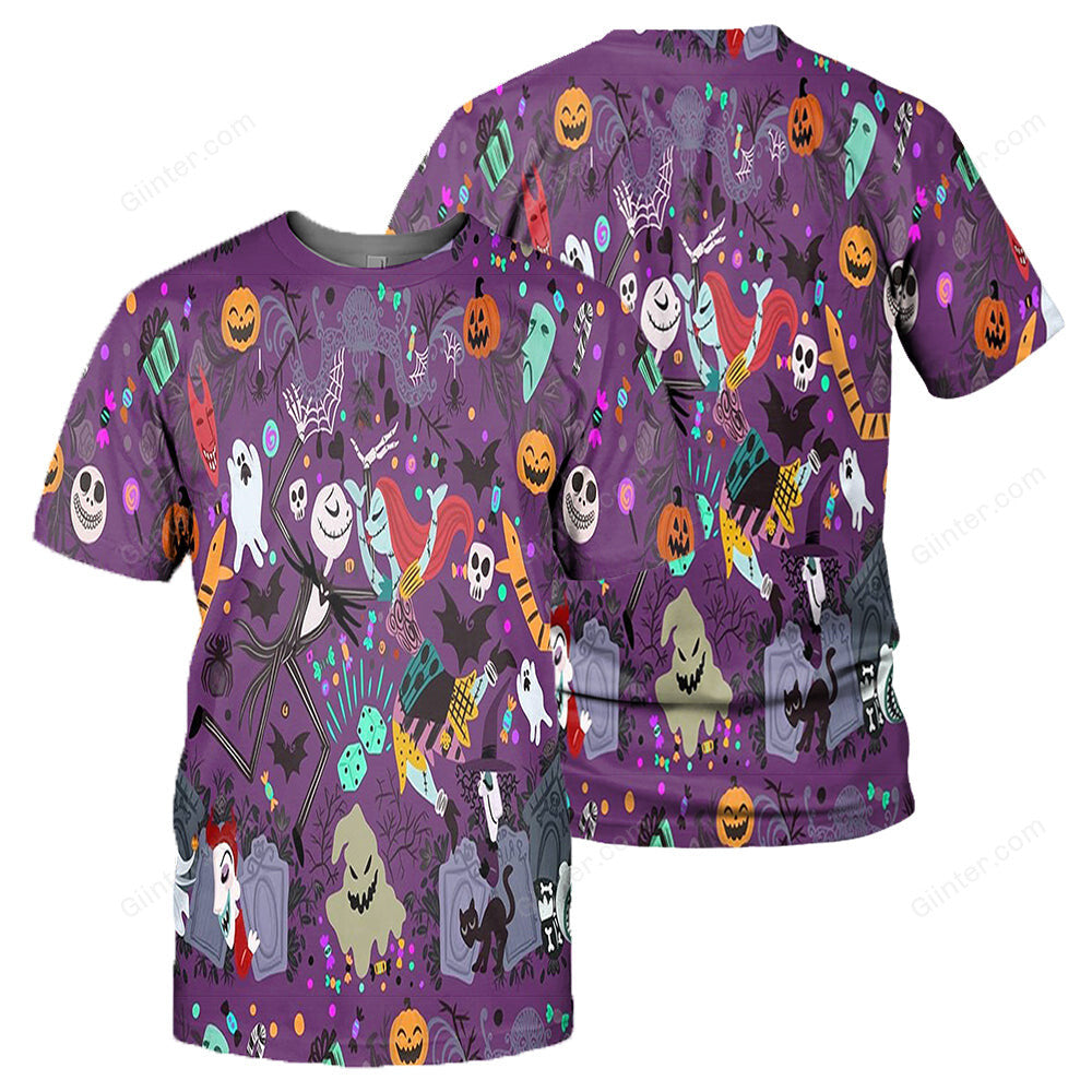 Jack Skellington 3D All Over Printed Shirts For Men And Women 11
