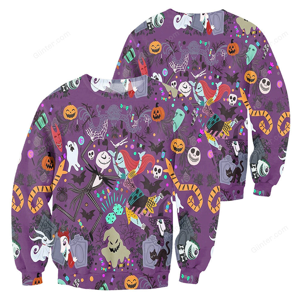 Jack Skellington 3D All Over Printed Shirts For Men And Women 11