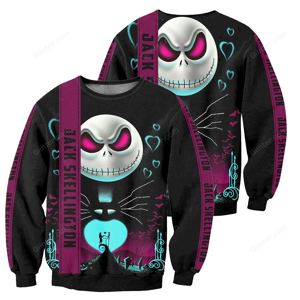 Jack Skellington 3D All Over Printed Shirts For Men And Women 14