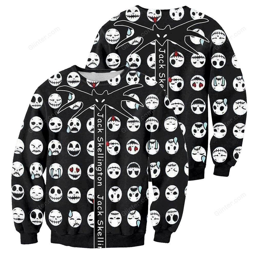 Jack Skellington 3D All Over Printed Shirts For Men And Women 15