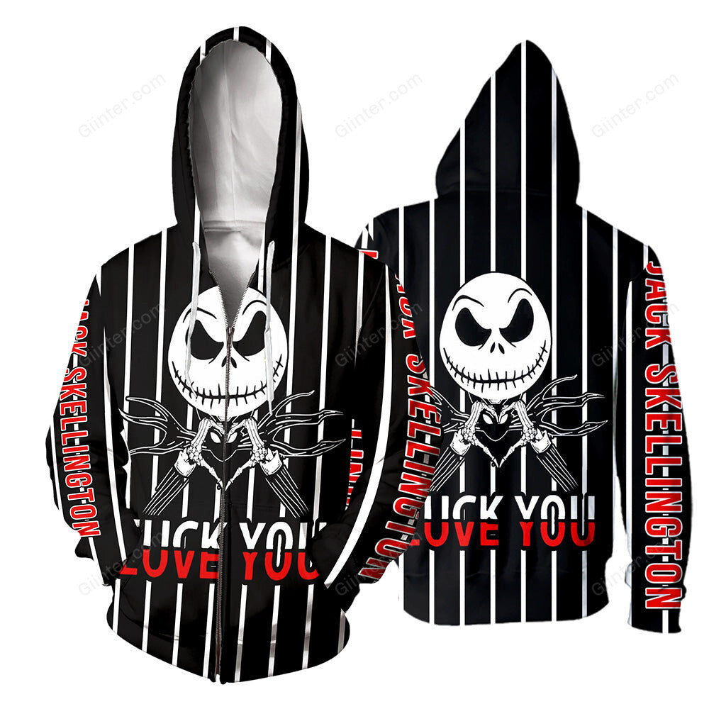 Jack Skellington 3D All Over Printed Shirts For Men And Women 154