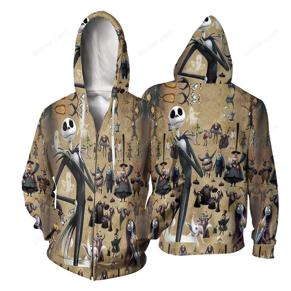 Jack Skellington 3D All Over Printed Shirts For Men And Women 158