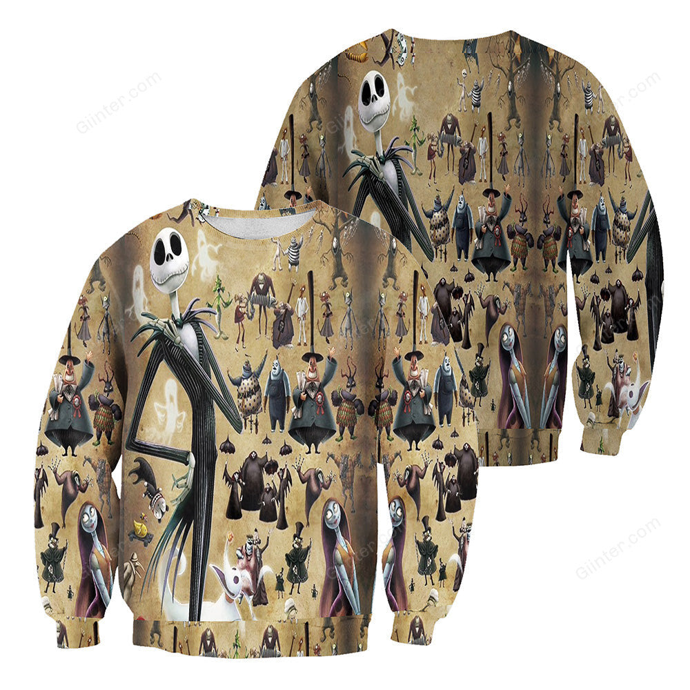 Jack Skellington 3D All Over Printed Shirts For Men And Women 158