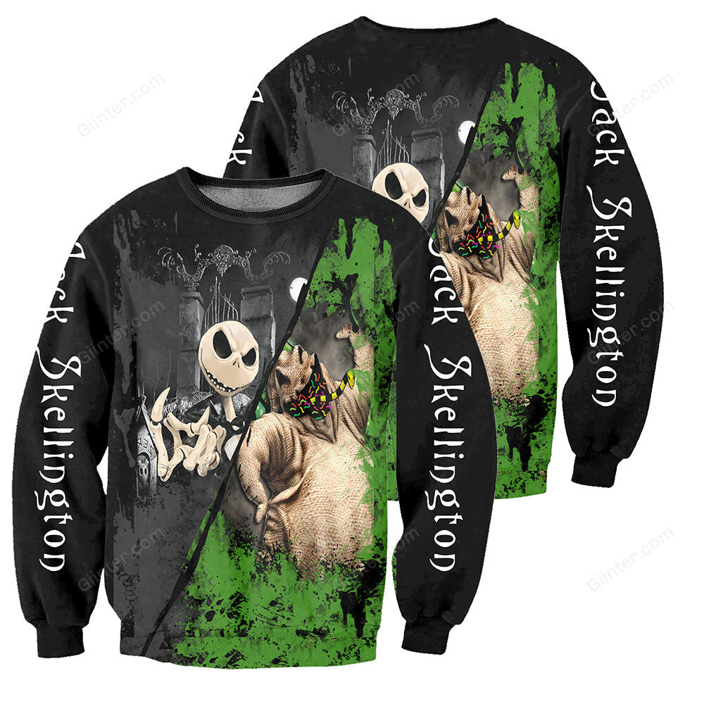 Jack Skellington 3D All Over Printed Shirts For Men And Women 16