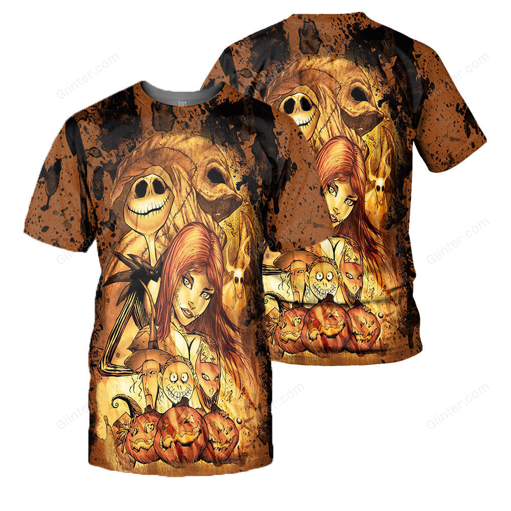 Jack Skellington 3D All Over Printed Shirts For Men And Women 164