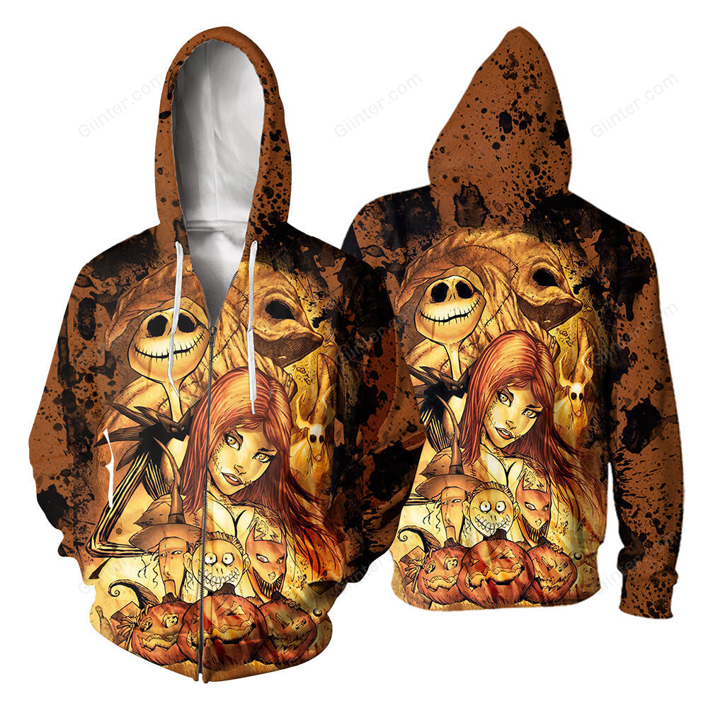 Jack Skellington 3D All Over Printed Shirts For Men And Women 164