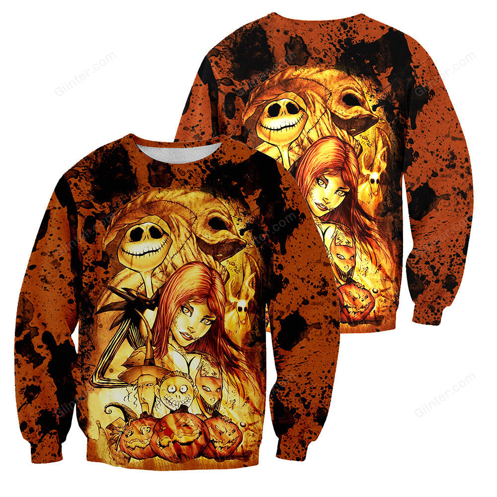 Jack Skellington 3D All Over Printed Shirts For Men And Women 164