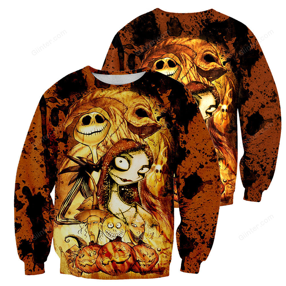 Jack Skellington 3D All Over Printed Shirts For Men And Women 165