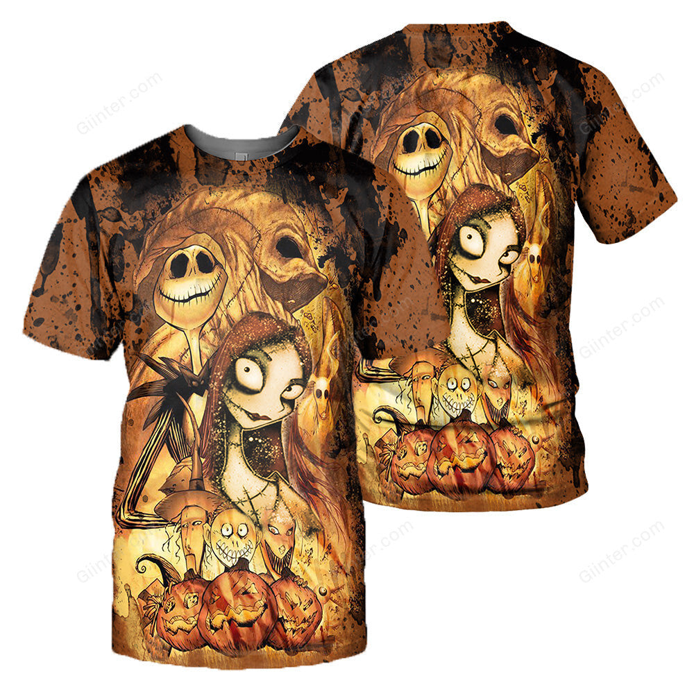 Jack Skellington 3D All Over Printed Shirts For Men And Women 165