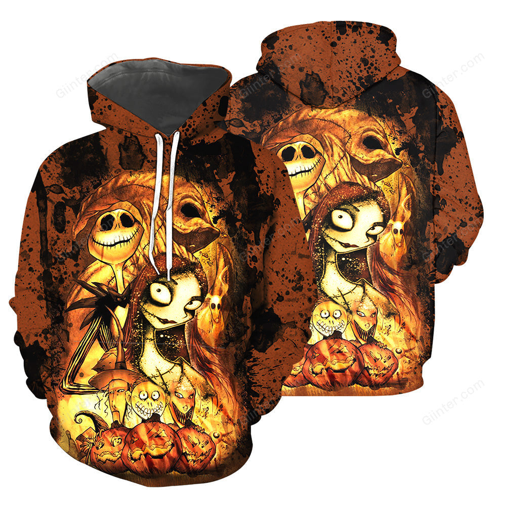 Jack Skellington 3D All Over Printed Shirts For Men And Women 165