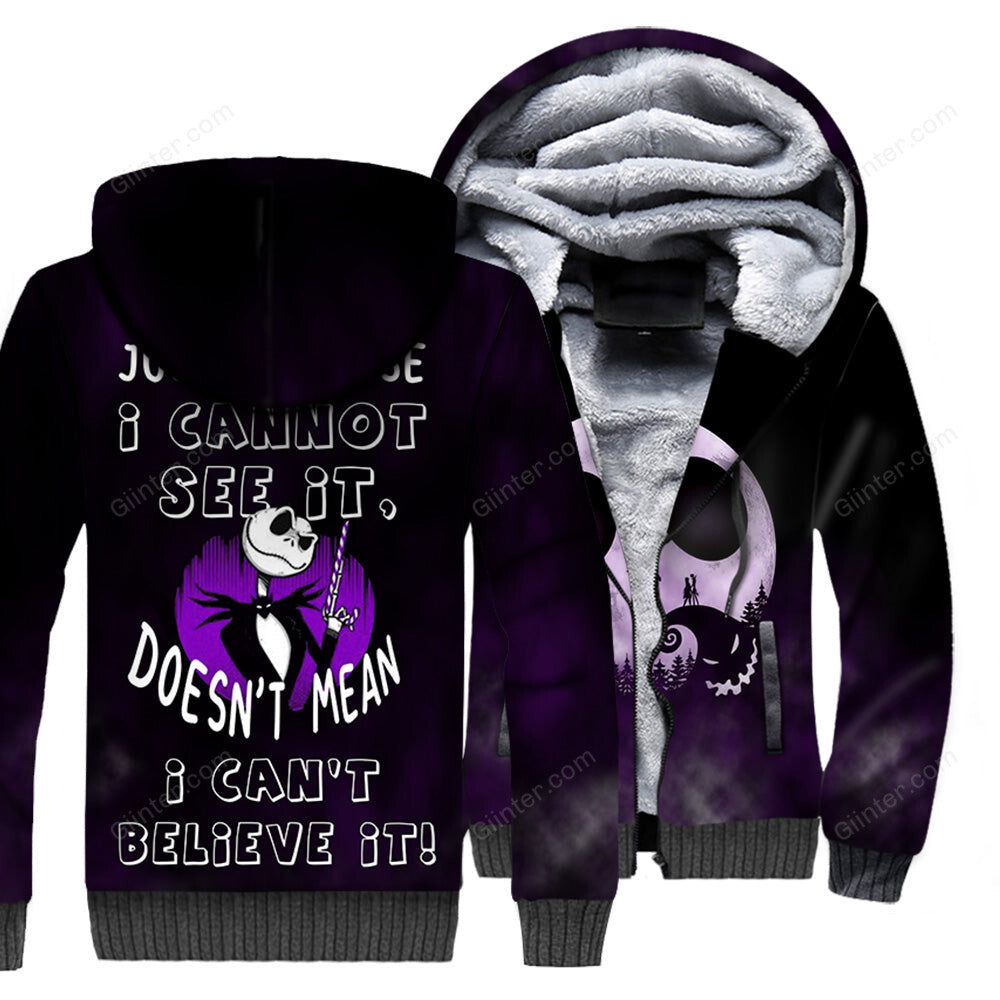 Jack Skellington 3D All Over Printed Shirts For Men And Women 190 - "Just because I cannot see it, doesn't mean I can't believe it!"