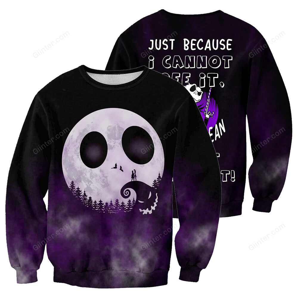 Jack Skellington 3D All Over Printed Shirts For Men And Women 190 - "Just because I cannot see it, doesn't mean I can't believe it!"